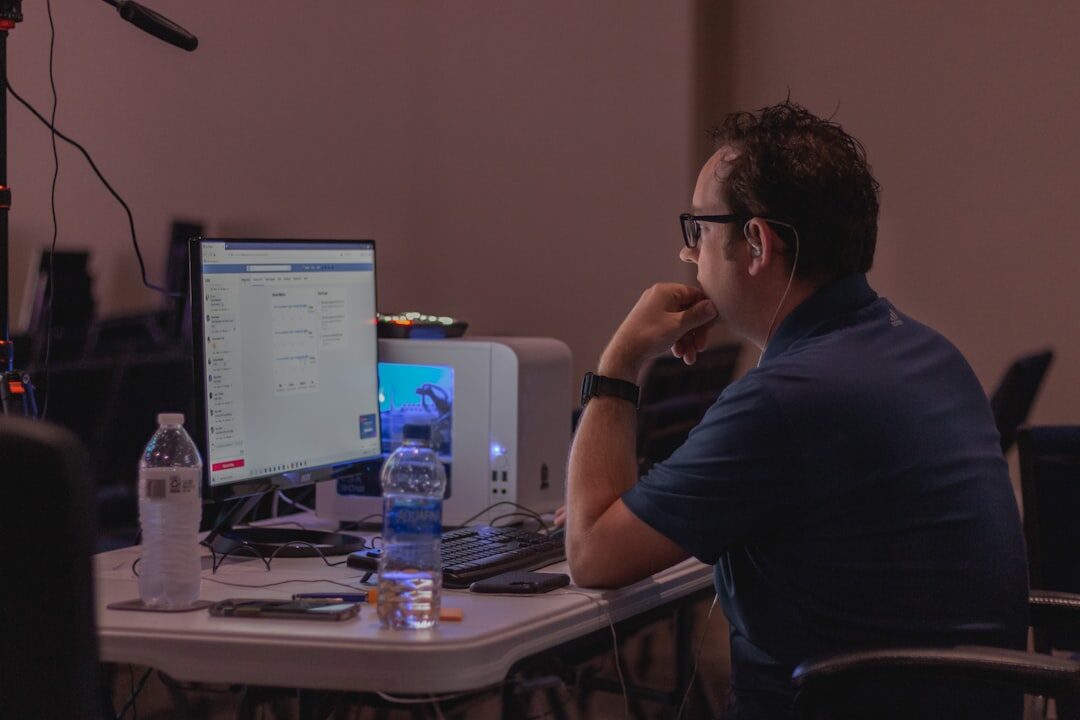 content creator reviewing analytics
