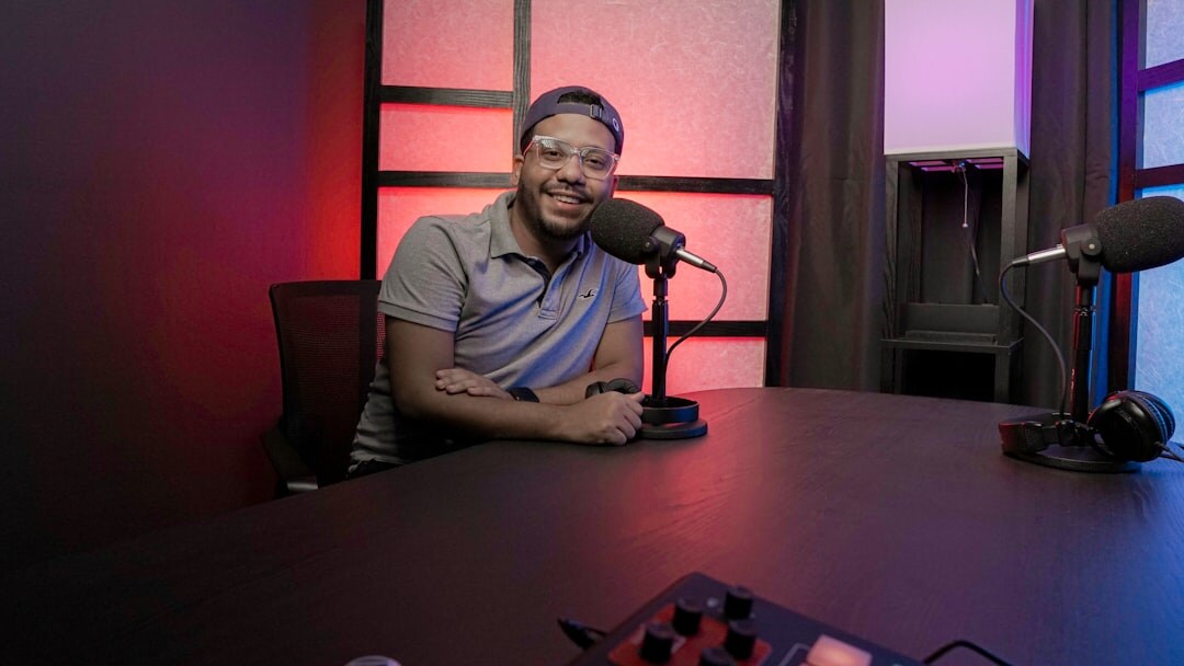 podcast host interviewing guest