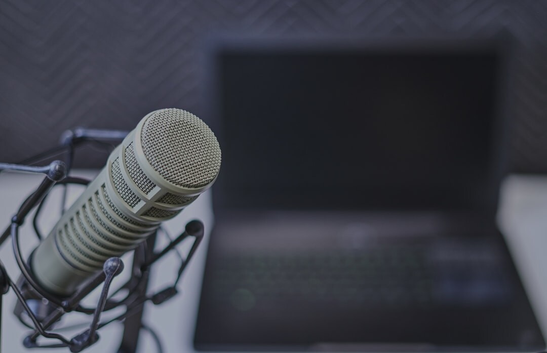 microphone in recording booth