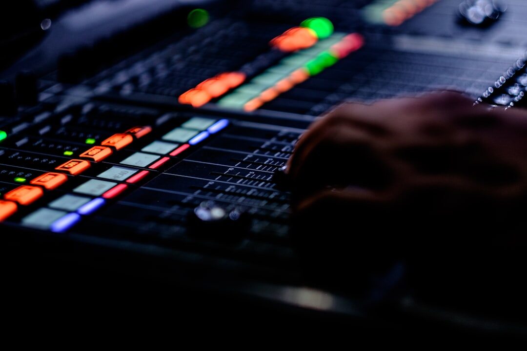 audio editing console