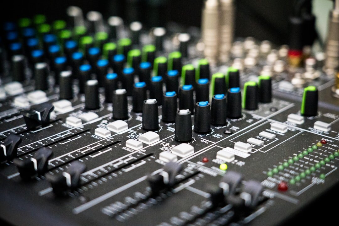 audio editing console