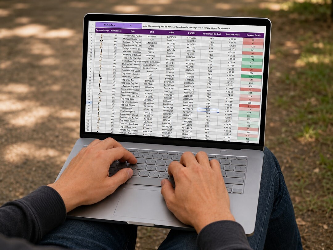 person checking analytics on laptop